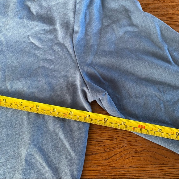 “Original Weatherproof Vintage” Quarter Zip Blue Sweater Jacket - Picture 6 of 7